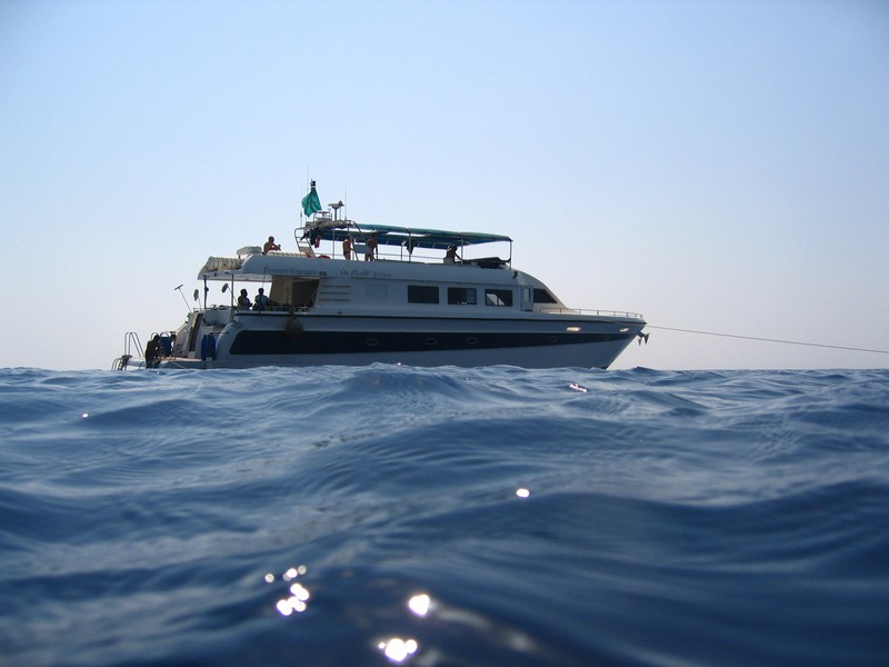 Unser Boot bei der Anreise